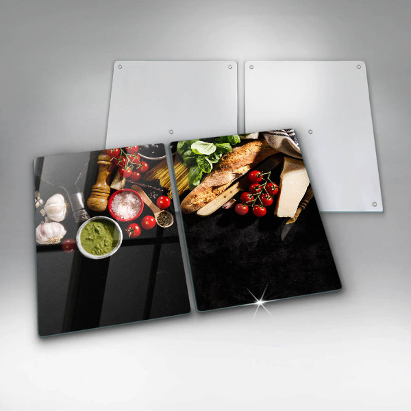 De vidrio templado Ingredientes y especias italianas