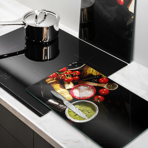 De vidrio templado Ingredientes y especias italianas