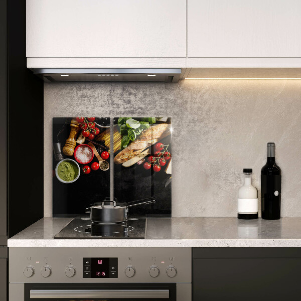 De vidrio templado Ingredientes y especias italianas