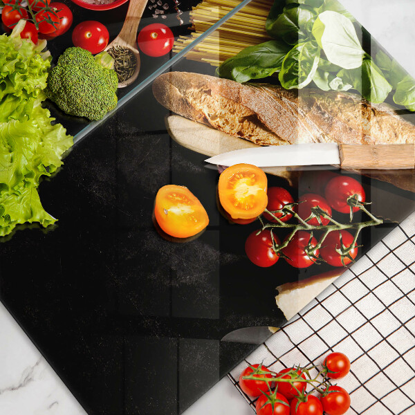 De vidrio templado Ingredientes y especias italianas