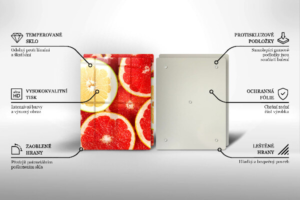 De vidrio templado Rodajas de pomelo