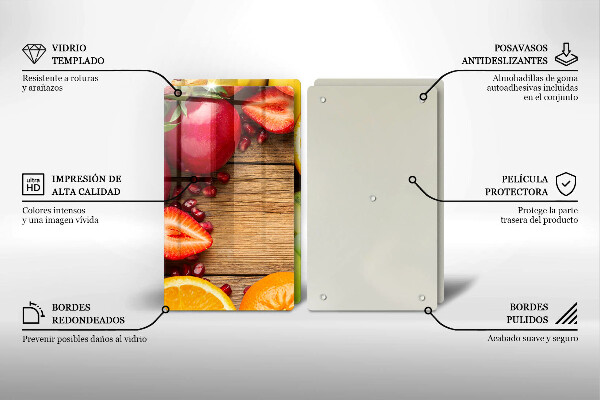 De vidrio templado Fruta fresca