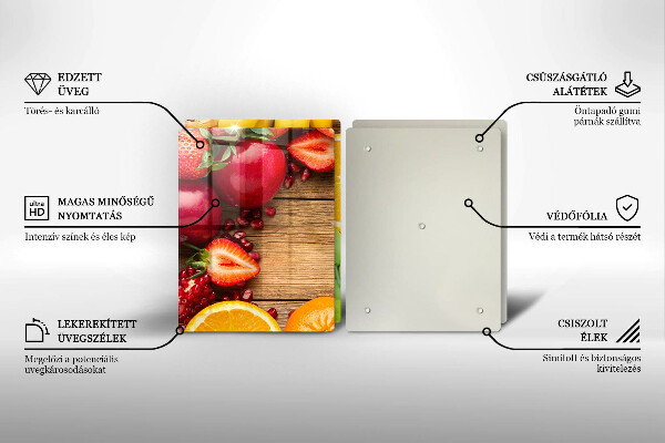 De vidrio templado Fruta fresca