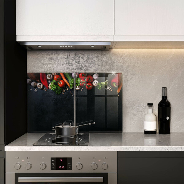 De vidrio templado Verduras coloridas