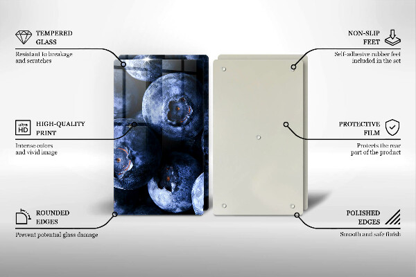 De vidrio templado Cerca de bayas