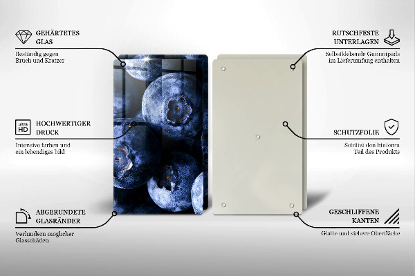 De vidrio templado Cerca de bayas
