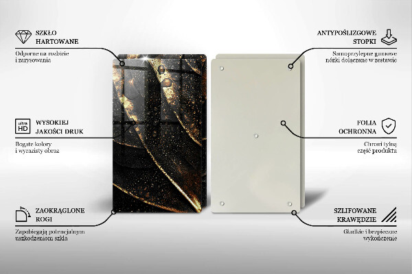 De vidrio templado Hoja de oro