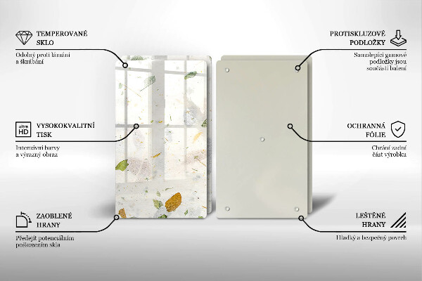 De vidrio templado Hojas cayendo