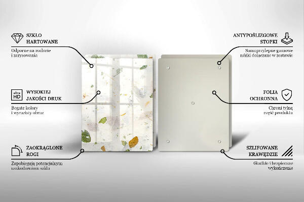 De vidrio templado Hojas cayendo