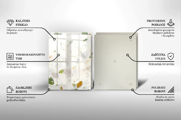 De vidrio templado Hojas cayendo