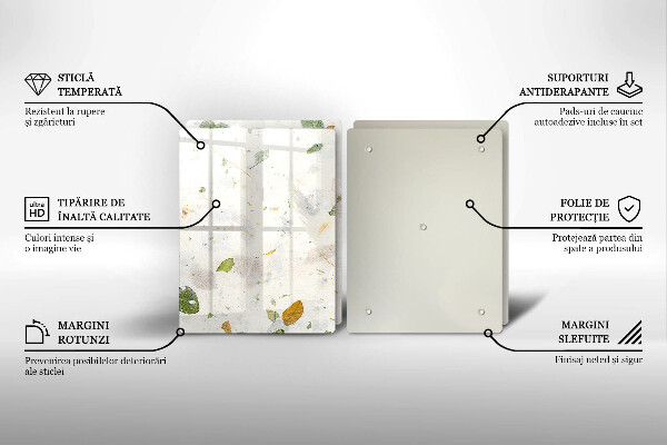 De vidrio templado Hojas cayendo