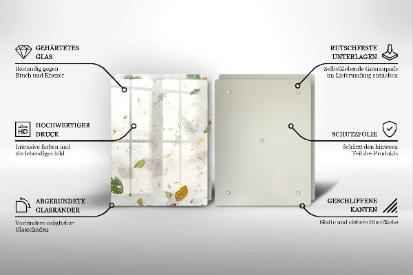 De vidrio templado Hojas cayendo