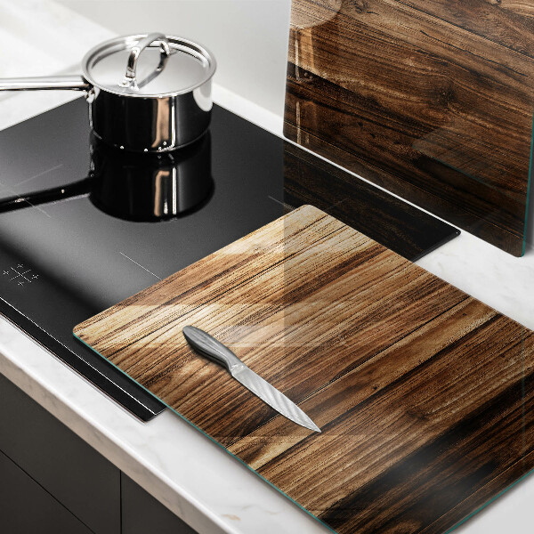 De vidrio templado Textura de madera