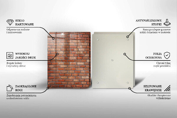 De vidrio templado Pared de ladrillo