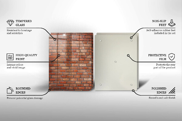 De vidrio templado Pared de ladrillo