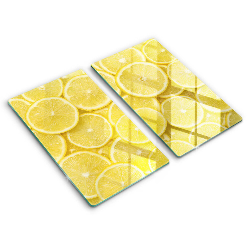 De vidrio templado Fruta de limon