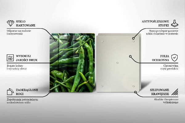 De vidrio templado Vainas de guisantes