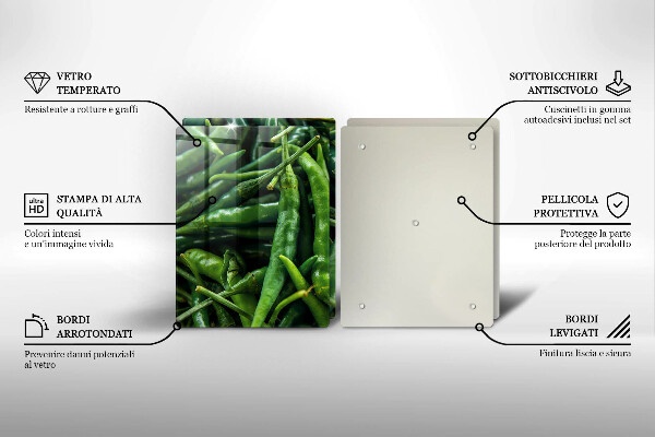 De vidrio templado Vainas de guisantes