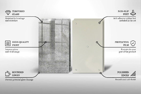 De vidrio templado Textura de hormigón