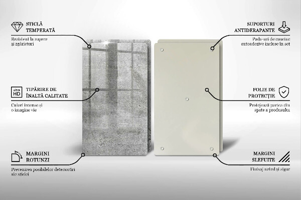 De vidrio templado Textura de hormigón