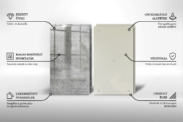 De vidrio templado Textura de hormigón