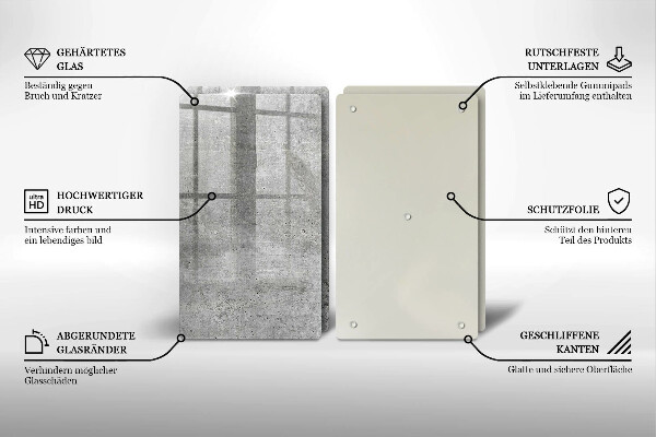 De vidrio templado Textura de hormigón