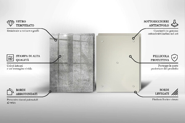 De vidrio templado Textura de hormigón