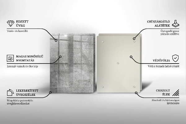 De vidrio templado Textura de hormigón