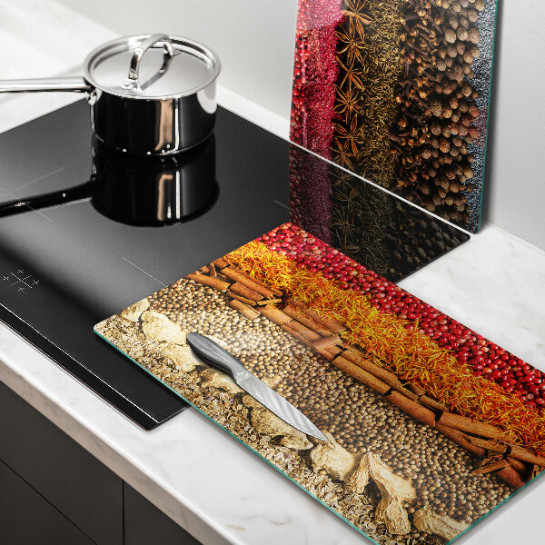 De vidrio templado Especias coloridas