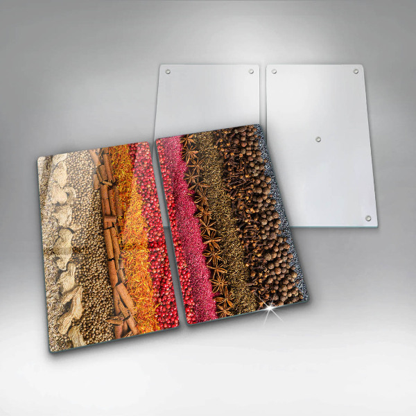 De vidrio templado Especias coloridas