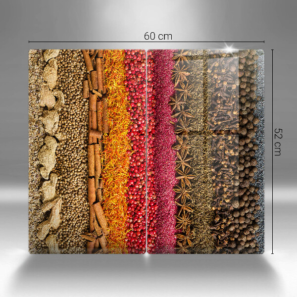 De vidrio templado Especias coloridas