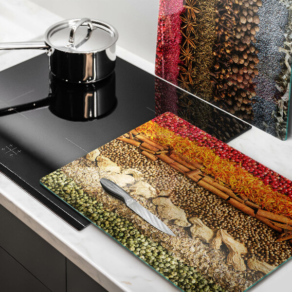 De vidrio templado Especias coloridas