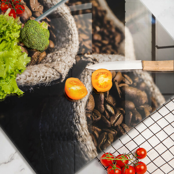 De vidrio templado Bolsas de granos de café