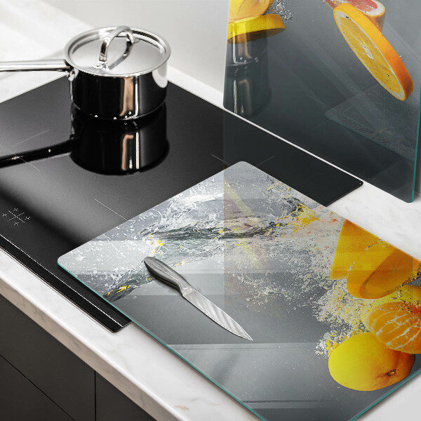 De vidrio templado Limones en agua