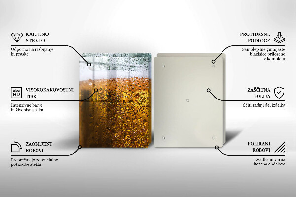 De vidrio templado Vaso de cerveza mojado