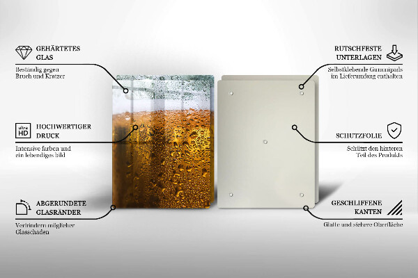 De vidrio templado Vaso de cerveza mojado