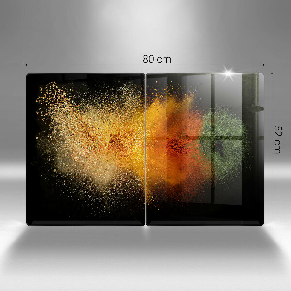 De vidrio templado Especias coloridas