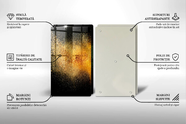 De vidrio templado Especias coloridas