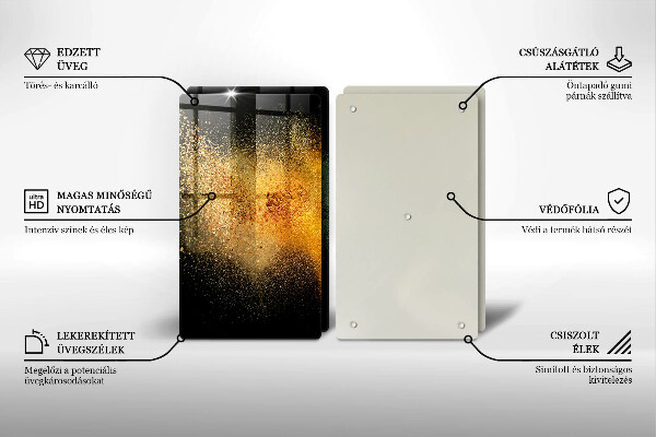 De vidrio templado Especias coloridas