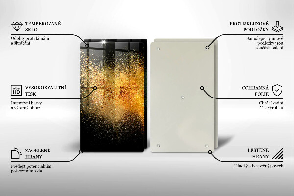 De vidrio templado Especias coloridas