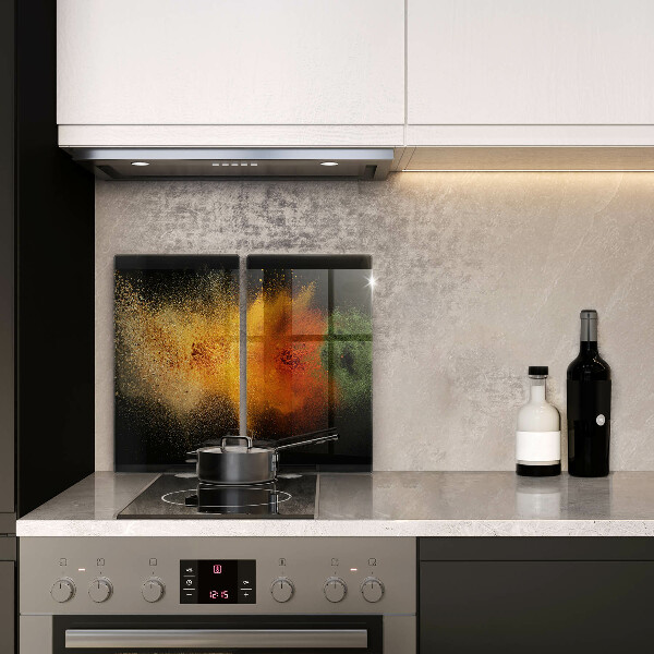 De vidrio templado Especias coloridas