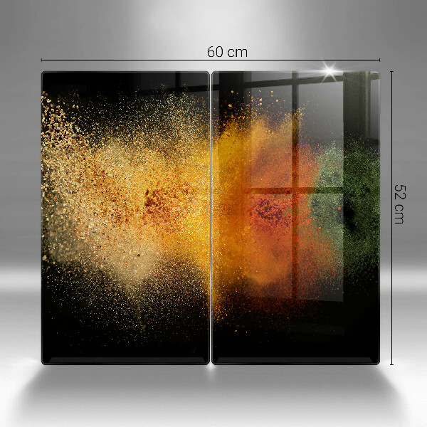 De vidrio templado Especias coloridas