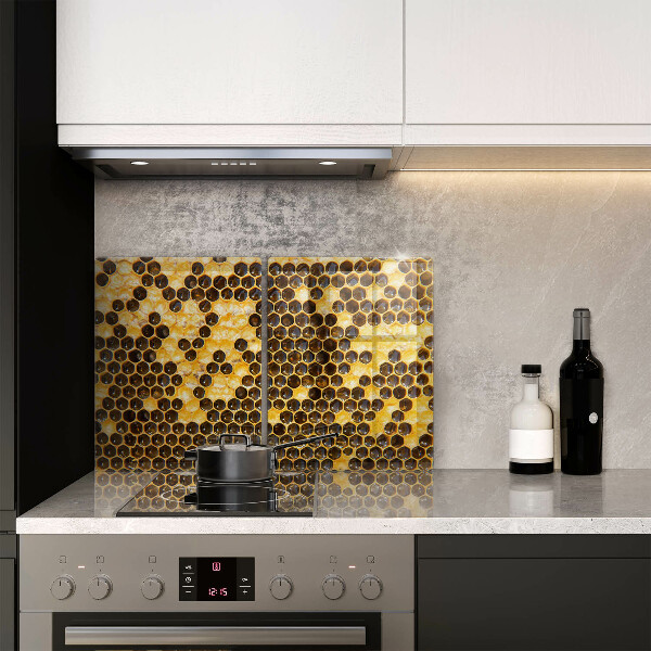 De vidrio templado Panal