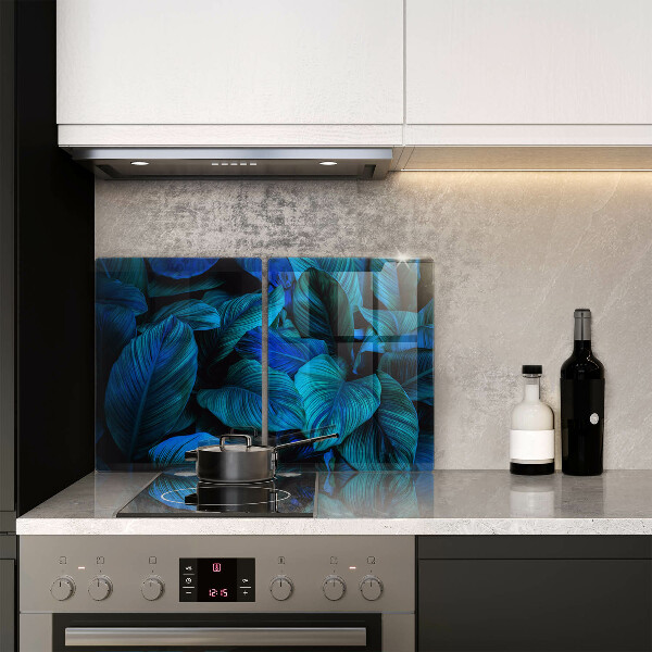 De vidrio templado Hojas de vegetación de la selva