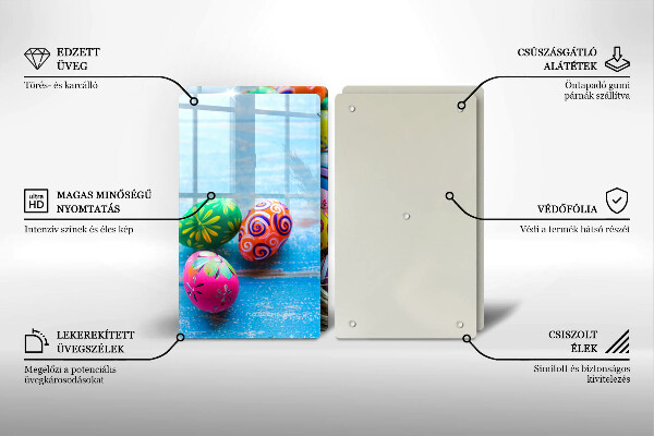 De vidrio templado Huevos de pascua huevos de pascua