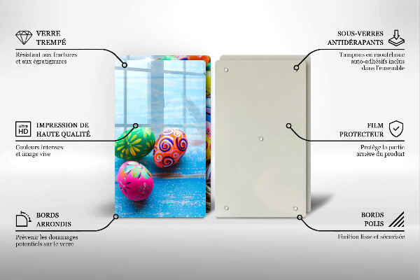 De vidrio templado Huevos de pascua huevos de pascua