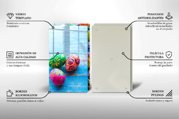 De vidrio templado Huevos de pascua huevos de pascua