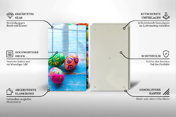 De vidrio templado Huevos de pascua huevos de pascua