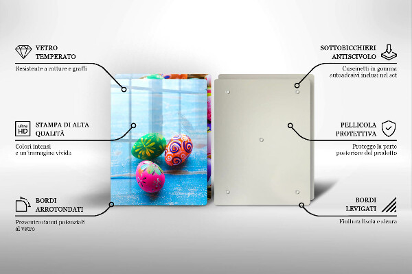 De vidrio templado Huevos de pascua huevos de pascua