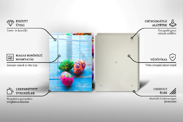 De vidrio templado Huevos de pascua huevos de pascua